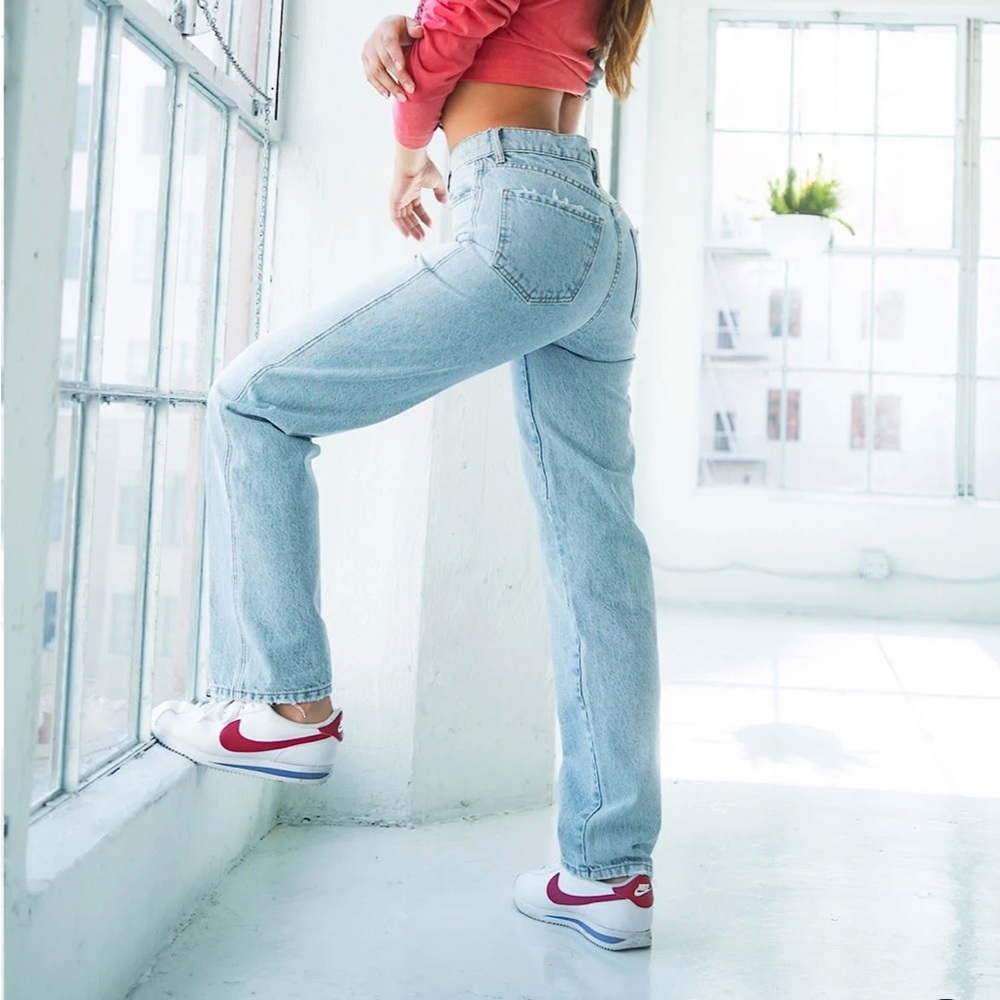 Light wash relaxed fit premium denim jeans - vintage inspired, handmade